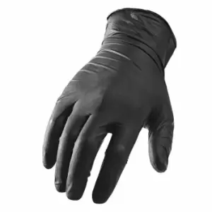 Image of Nitrile Examination Gloves S-XL Meditrade Powder Free Black
