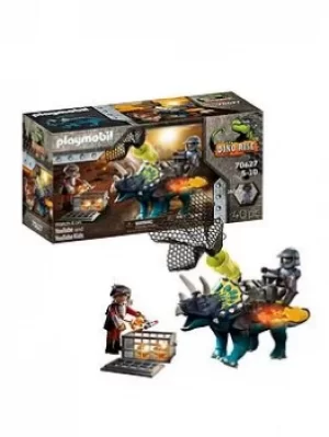 Image of Playmobil 70627 Dino Rise Triceratops: Battle For The Legendary Stones