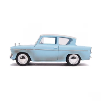 Image of Harry Potter - Hollywood Rides 1959 Ford Anglia Die-cast Toy Car with Harry Die-cast Figure (Blue)