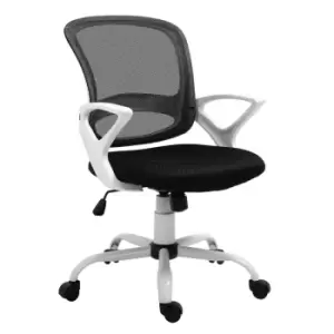 Image of Vinsetto Mesh Task Swivel Chair Home Office Desk With Lumbar Back Support Black