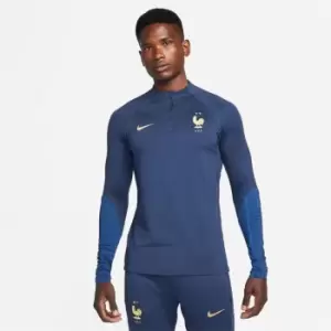Image of Nike Strike Mens Nike Dri-FIT Knit Soccer Drill Top - Blue