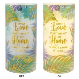 Image of Floral Flicker LED Candle Home