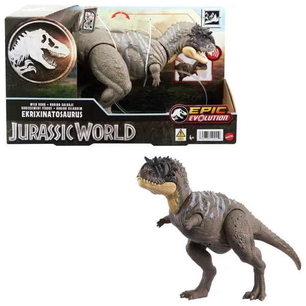 Image of Jurassic World Wild Roar Ekrixinatosaurus Dinosaur Figure