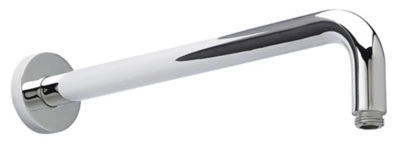 Image of Balterley Round Wall Mount Shower Arm Chrome 345mm Silver
