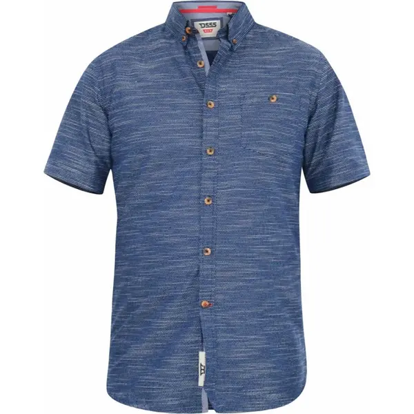 Image of D555 by Duke Duke Mens Big Size Textured Button Down Collar Cotton Cas