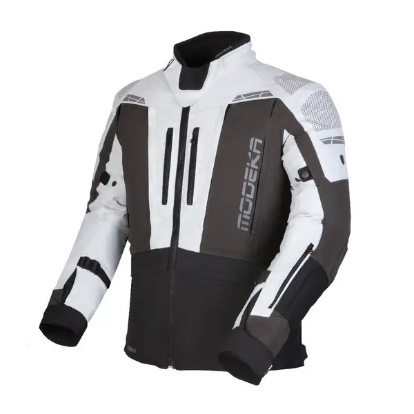 Image of Modeka Hydron Jacket Light Gray Dark Gray Black Size S