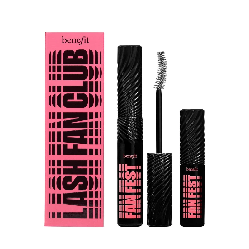 Image of Benefit Lash Fan Club Fan Fest Full Size and Mini Mascara Duo Worth £42 Eye Makeup Sets One Size Black 77169803000