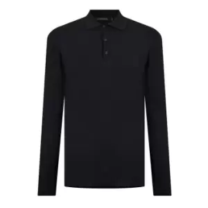 Image of J LINDEBERG Light Merino Polo Shirt - Blue