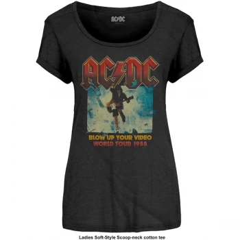 Image of AC/DC - Blow Up Your Video Ladies Medium T-Shirt - Black