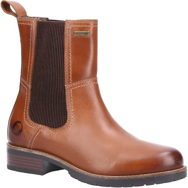 Image of Cotswold Womens Somerford Waterproof Pull On Chelsea Ankle Boots - UK 8