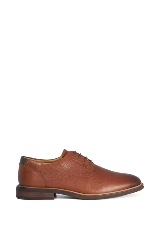 Image of Dune London Mens 'Sollus' Leather Lace Up Shoes in Tan Size: 7 Tan Male 7