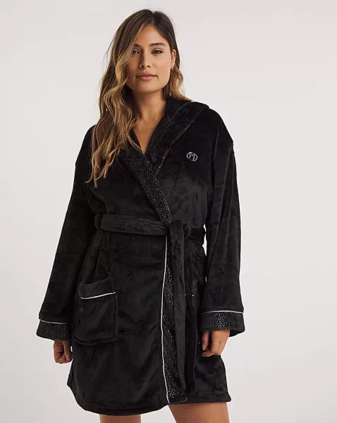 Image of Ann Summers Signature Sparkle Robe Black