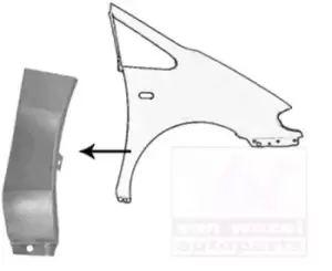 Image of VAN WEZEL Fender VW,FORD,SEAT 5878156 Wing