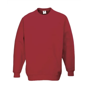 Image of B300MARL - sz L Roma Sweatshirt - Maroon - Portwest