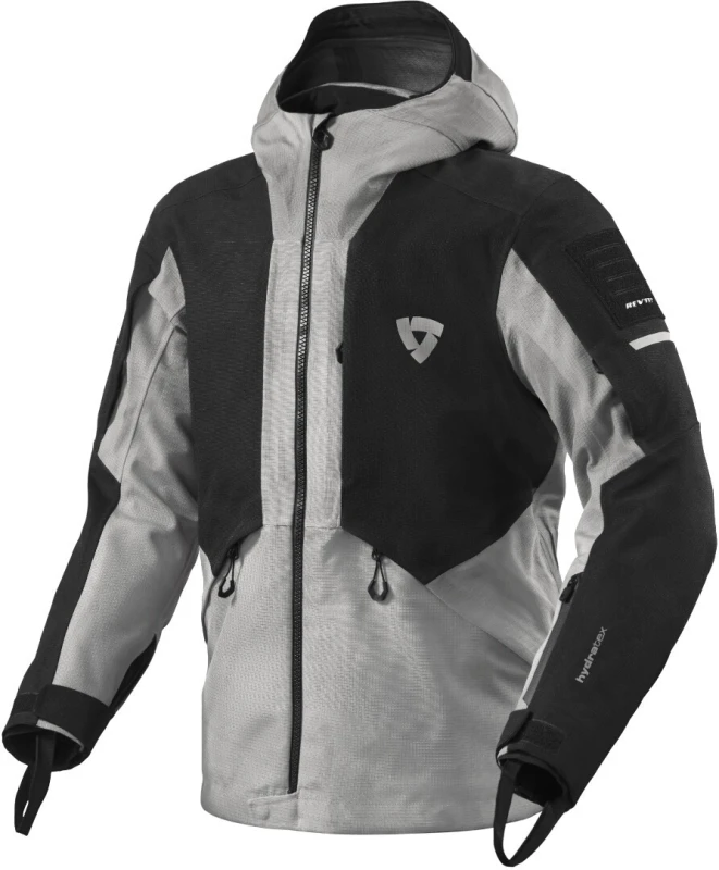 Image of Rev It Tectonic H2O Motorcycle Jacket XXL Black Light Grey