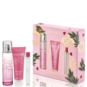Image of Caudalie Rose De Vignes Fragrance and Body Trio Gift Set