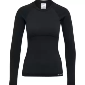Image of Hummel Seamless Tight T Shirt - Black