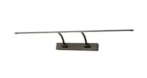Image of Large 2 Arm Wall Lamp, Picture Light, 1 x 16W LED, 3000K, 1200lm, Sand Black, 3yrs Warranty