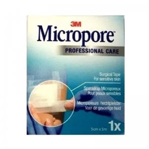 Image of Micropore Surgical Tape 5cm x 5m