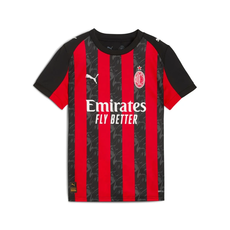 Image of Puma AC Milan Home Jersey Kids 2025/26 Rouge Unisex 8 ans 779965-01