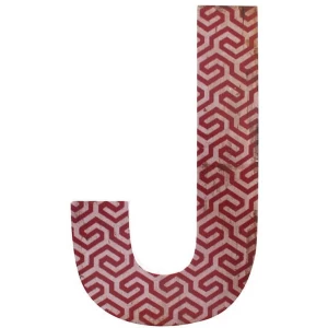 Image of Letter J Wall Plaque