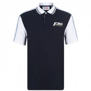 Image of Perry Ellis Colour Block Polo Shirt - Dark Sapphire