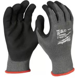 Image of Milwaukee Dipped Gloves - Cut Level 5 10/XL X Large - Black/Red