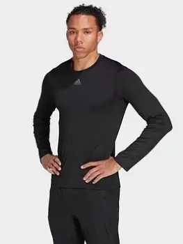 Image of adidas Hiit Long-sleeve Top Training Long-sleeve Top, Black Size XL Men