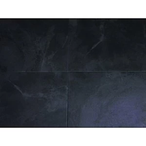 Image of Wickes Vinyl Flooring Black 305 x 305mm 0.55m2 Pack