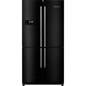 Image of Rangemaster RSXS18BL/C 630L 4Door American Style Fridge Freezer