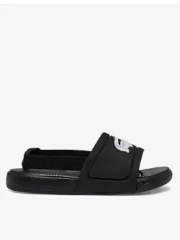 Image of Lacoste L.30 SLIDE 0922 1 CUI BLK/WHT, Black/White, Size 4 Younger