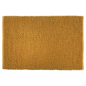Image of Furn. Bobble Woven Anti-slip Bath Mat Ochre