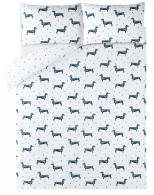Image of Sausage Dog Duvet Cover Set - Multi - Single