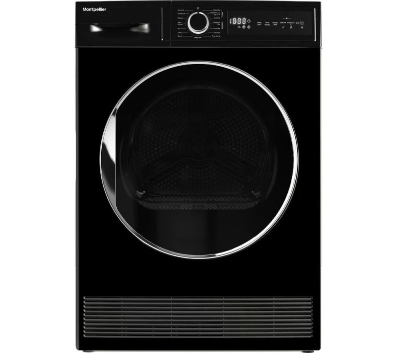 Image of Montpellier MTDC8SDK 8KG Condenser Tumble Dryer - Black 5060617984259