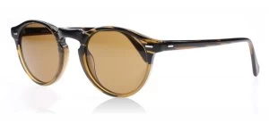 Image of Oliver Peoples Gregory Peck Sun Sunglasses Sun / Light Brown 100153 47mm
