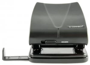Image of Q Connect Hole Punch Std Duty Black