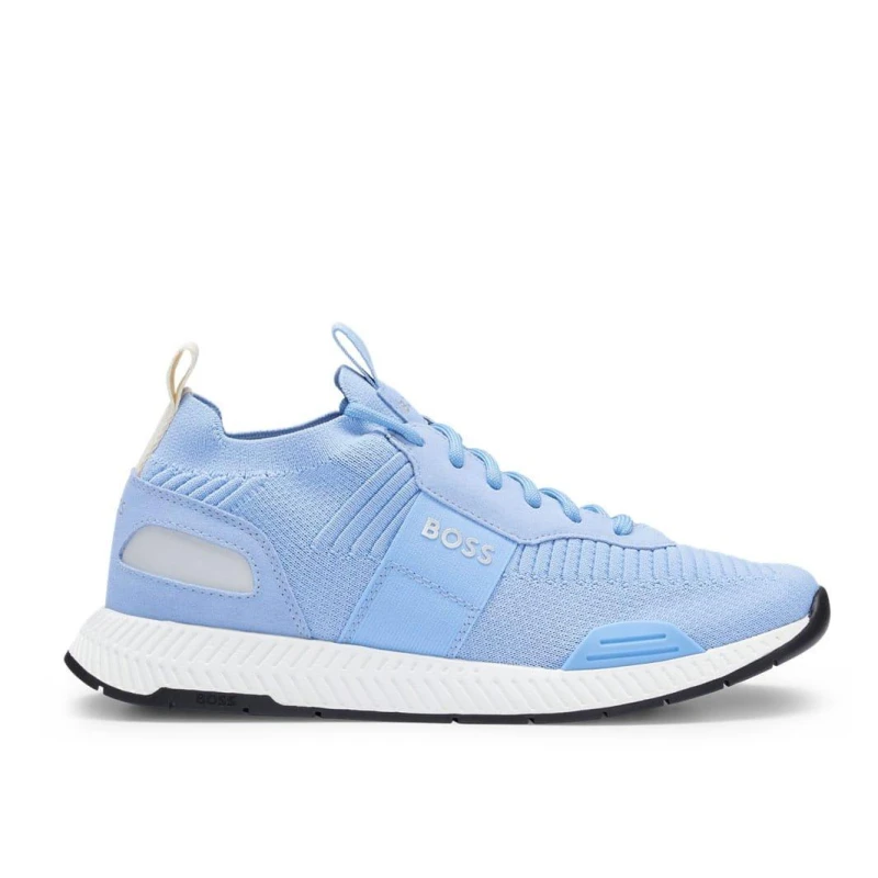 Image of Boss Titanium Running Trainers Light Blue male UK 7