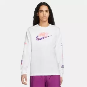 Image of Nike Sportswear Longsleeve T-Shirt Mens - White