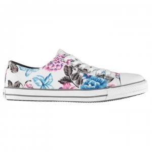Image of SoulCal Canvas Low Profile Womens Trainers - Floral