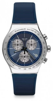 Image of Swatch Lost In The Sea |Chronograph Blue Silicone Strap Watch