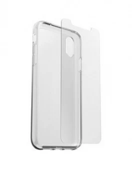 Image of Otterbox Clearly Protected Bundle For Apple iPhone Xr, Premium Skin + Alpha Glass Screenprotector Bundle - Clear (78-51943)