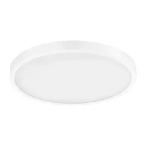Image of Wall / Ceiling Light White 400mm Round Surface Mounted 25W LED 4000K