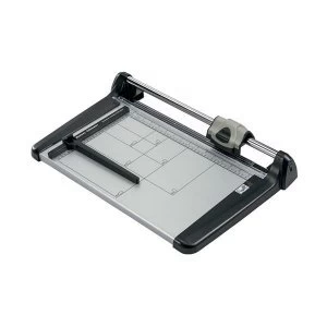 Image of 5 Star Office A4 Trimmer Heavy Duty Steel Table Capacity 15 sheets Cutting Length 360mm Silver Black