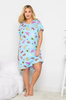 Image of 'Wake Me For Brunch' Print Nightdress