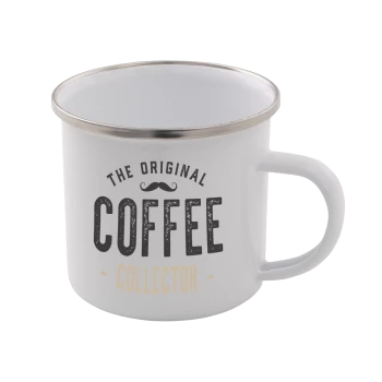 Image of The Original Coffee Collector Enamel Mug - White