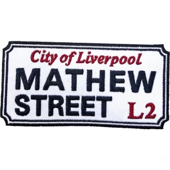 Image of Road Sign - Mathew Street, Liverpool Sign Standard Patch