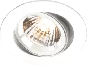 Image of KnightsBridge IP20 230V GU10 White Recessed Tilt Twist & Lock Downlight