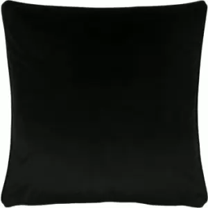 Image of Evans Lichfield Opulence Cushion Cover (55cm x 55cm) (Jet Black) - Jet Black