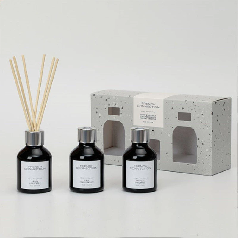 Image of French Connection French Connection Trio of Reed Diffusers 3x50ML Black Collection Size: 3 Pack Black 3 Pack Unisex 5056791600863