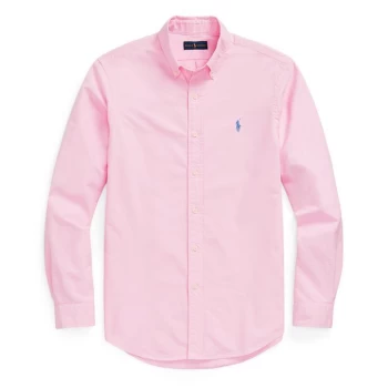 Image of Polo Ralph Lauren Slim Fit Garment Dyed Oxford Shirt - Pink